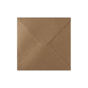 Obálky 160x160mm O Kraft 120g BK/10ks prírodná
