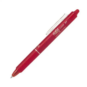 PILOT FriXion Clicker 07 - roller, červený
