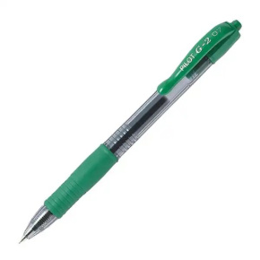 Gélový roller, PILOT G-2, 0,7 - zelená