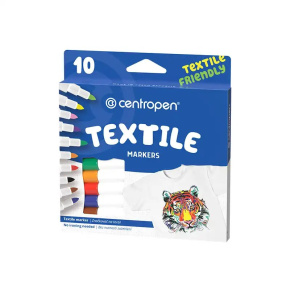 Značkovač na textil CENTROPEN 2739 sada 10 farieb