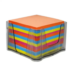 Poznámková kocka 9X9X6,5 v PVC zásobníku
