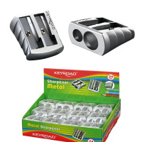 Strúhadlo KEYROAD Metal Duo kovové displ/24ks