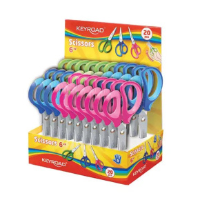 Školské nožnice KEYROAD Soft 15 cm displ/20ks