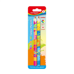 Pastelky KEYROAD Magic, Jumbo, trojhranné, 2ks