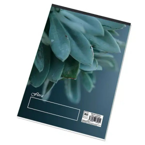 Poznámkový blok FLORA, A4 - 80l, čistý  - akcia - do vypredania zásob