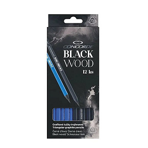 Ceruzky CONCORDE Black wood, HB, trojhranné Ceruzky CONCORDE Black wood, HB, trojhranné