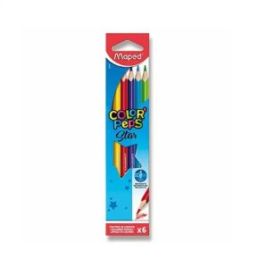 Pastelky MAPED Color Peps, trojhranné, 6 ks - akcia - do vypredania zásob