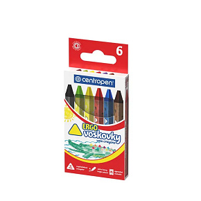Voskové pastelky CENTROPEN 9531/6, 10 mm Voskové pastelky CENTROPEN 9531/6, 10 mm