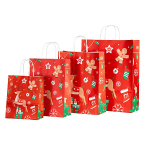 Taška 260x120x350 Vianočný Jeleň 10 ks Taška 260x120x350 Vianočný Jeleň 10 ks