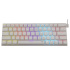 White Shark Gaming mechanical keyboard WAKIZASHI, blue switch, US, white