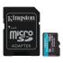 Kingston 128GB microSDXC Canvas Go Plus Gen4 200MB/s A2 U3 V30 + Adapter
