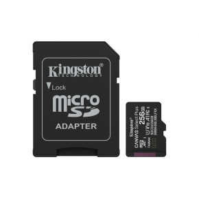 Kingston 256GB microSDXC Canvas Select Plus Gen3 150MB/s A1 Card + Adapter