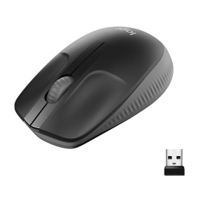 Logitech M190 Full-size Wireless Mouse, charcoal, vystavený, záruka 21 mesiacov
