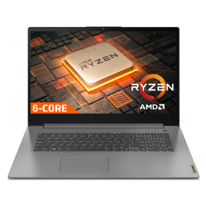 Lenovo IdeaPad 3 17ALC6 Ryzen5 5500U 12GB 512GB-SSD 17.3"FHD IPS 300nits AG IntegRadeon Win11Home Arctic Grey