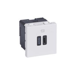 Legrand MOSAIC ZÁSUVKA USB C 45W 2MODULY BIELA
