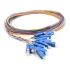 Optical Pigtail 9/125, OS2, SC, G.657A1, 1m, 12 pcs, various colors