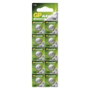 EMOS GP Alkalická gombíková batéria LR54 (189F), 10 ks