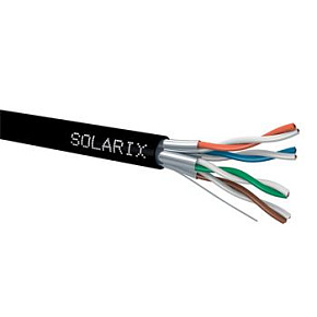 Instalační kabel Solarix CAT6A STP PE F<sub>ca</sub> 500m/cívka SXKD-6A-STP-PE