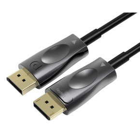 PremiumCord Optical DisplayPort 1.4 cable M/M, gold-plated connector 25m