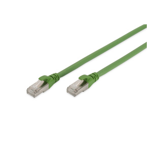 DIGITUS patchcable Cat6A, S/FTP (PiMF), PUR (TPU) - 25m, green