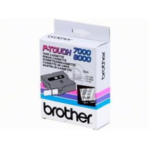 páska BROTHER TX141 čierne písmo, transparentná páska Tape (18mm)