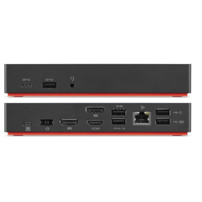 Lenovo ThinkPad USB-C Dock - 90W (2x DP, 1x HDMI, RJ45, 3x USB 3.1, 2x USB 2.0, adapter)