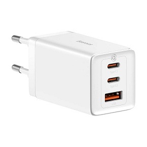 Baseus CCGP120202 GaN5 Pro Quick Nabíjačka USB + 2x USB-C 65W White Baseus CCGP120202 GaN5 Pro Quick Nabíjačka USB + 2x USB-C 65W White