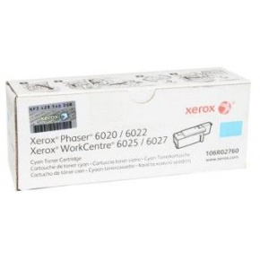 toner XEROX 106R02760 cyan PHASER 6020/6022, WorkCentre 6025/6027 (1000 str.)