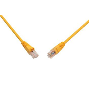 Patch kabel CAT5E UTP PVC 1m žlutý snag-proof C5E-114YE-1MB Patch kabel CAT5E UTP PVC 1m žlutý snag-proof C5E-114YE-1MB
