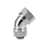 Thermaltake Fitting Pacific G1/4 PETG Tube 45-Degree compression 16mm OD - Chrome
