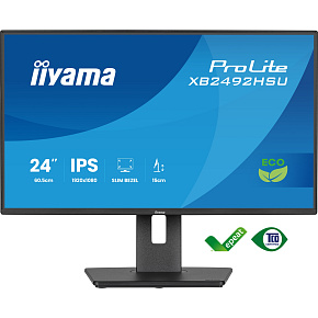24" iiyama XB2492HSU-B1: IPS, FHD, HDMI, DP, zelená, HAS