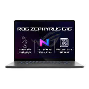 ASUS ROG Zephyrus G16/U9-185H/32GB/2TB SSD/16" QHD+16:10/RTX4090/Win11Home/Eclipse Gray