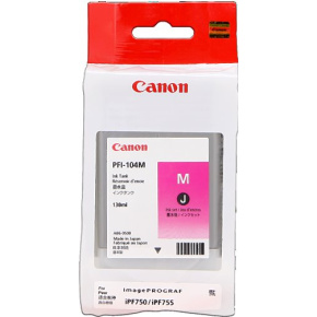 kazeta CANON PFI-104M magenta iPF 650/655/750/755/760/765 (130 ml)