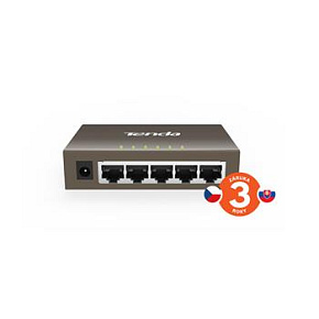 Tenda TEG1005D 5-Port Gigabit Ethernet Switch, 10/100/1000Mbps, Kov, Fanless Tenda TEG1005D 5-Port Gigabit Ethernet Switch, 10/100/1000Mbps, Kov, Fanless