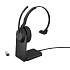 Jabra Evolve2 55/Mono/ANC/USB/BT-USB/Bezdrať/MS/Stand/Čierna