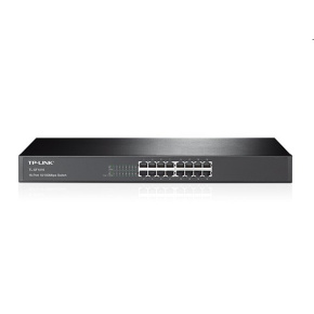 tp-link TL-SF1016, 16 port Rack Switch, 16x 10/100M RJ45 ports, 1U 19" rack-mountable, steel case