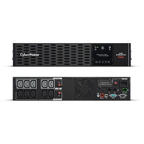 CyberPower PR1500ERT2U, UPS 1500VA/1500W, LCD, 10x IE C13, RJ11/RJ45, USB, RS232, rack 2U