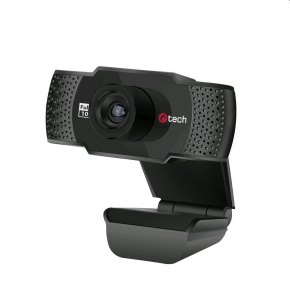 Webcam C-TECH CAM-11FHD, 1080P, microphone, black