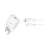 nabíjačka XO L63 MicroUSB 1USB(QC)/3A/15W biela