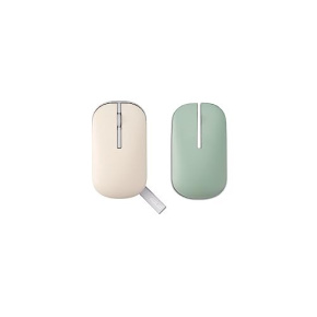 ASUS MOUSE Marshmallow MD100 Oak Milk & Green - optická bezdrôtová myš, BT+2.4GHZ, 2 farebné kryty
