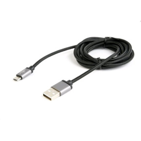 Cable CABLEXPERT USB A Male/Micro B Male 2.0, 1.8m, braided, black, blister