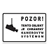 Etikety Info- Objekt chránený kamerou