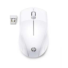 HP 220/Ergonomická/Optická/1 600 DPI/Bezdrôtová USB/Biela HP 220/Ergonomická/Optická/1 600 DPI/Bezdrôtová USB/Biela