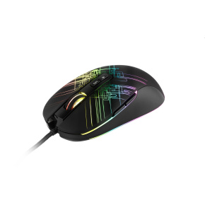 Gaming mouse C-TECH Dusk (GM-27L), casual gaming, 3200 DPI, RGB backlight, USB