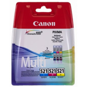 ink CANON CLI-521 C/M/Y PACK MP 540/620/630/980, iP 3600/4600 (2934B010)