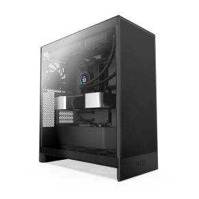 NZXT case H7 Flow / 2x 120 mm fan / tempered glass / mesh panel / black