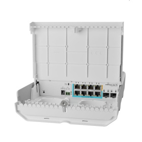 MIKROTIK RouterBOARD Cloud Smart Switch netPower Lite 7R + SwOS lite (8x GLAN; 2x SFP+, GPEN) outdoor MIKROTIK RouterBOARD Cloud Smart Switch netPower Lite 7R + SwOS lite (8x GLAN; 2x SFP+, GPEN) outdoor