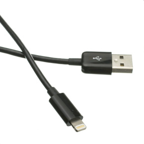 Cable C-TECH USB 2.0 Lightning (IP5 and higher) charging and synchronization cable, 1m, black