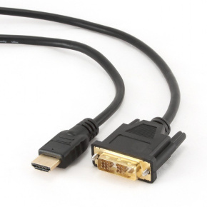Cable CABLEXPERT HDMI-DVI 3m, 1.3, M/M shielded, gold-plated contacts