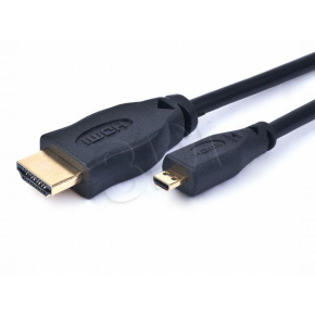 Cable CABLEXPERT HDMI-HDMI micro 1.8m, 1.3, M/M shielded, gold-plated contacts, black
